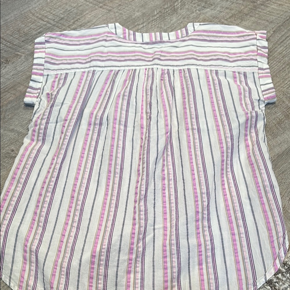 LOFT Multicolor Striped Blouse~ NWT - Picture 5 of 5